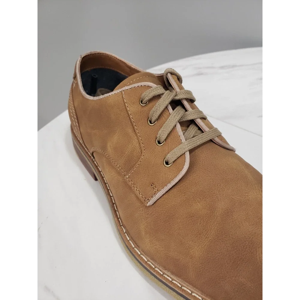 VERY CLEAN - Dockers Men's‎ Bronson Tan US 10.5 Oxford Casual Dress Shoes